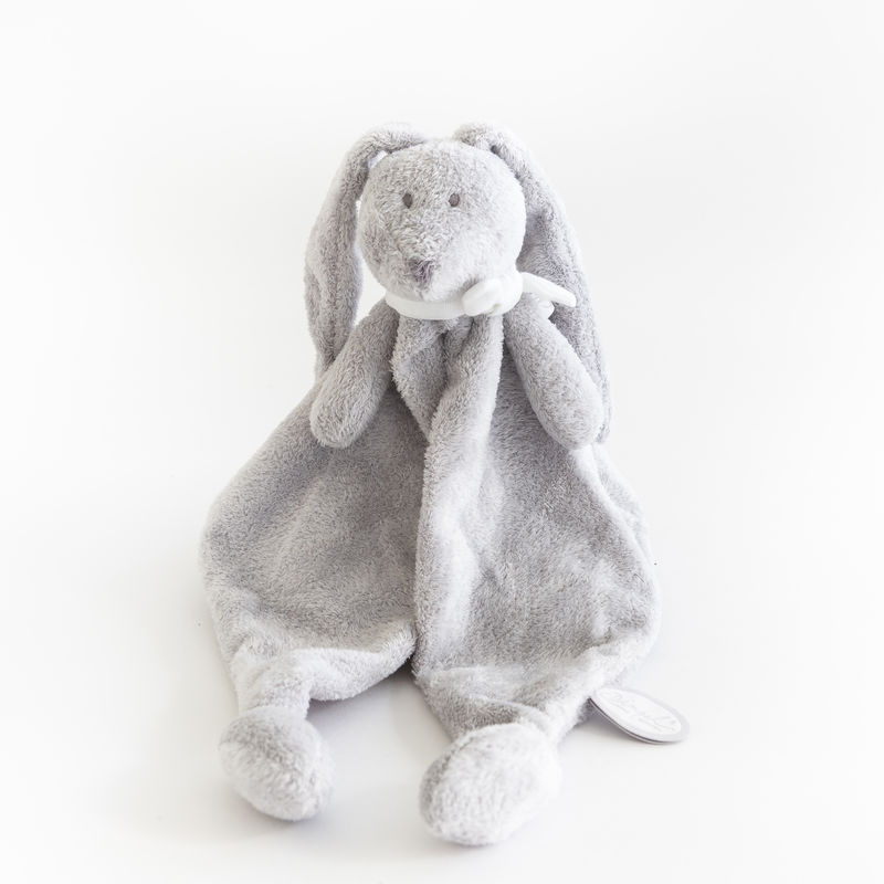  flor the rabbit baby comforter clear grey 